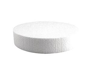 Rayher 3003400 Disque en polystyrène Ø 20 cm Hauteur 4 cm Idéal comme mannequin de gâteau factice en polystyrène