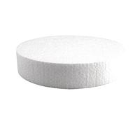 Rayher 3003400 Disque en polystyrène Ø 20 cm Hauteur 4 cm Idéal comme mannequin de gâteau factice en polystyrène