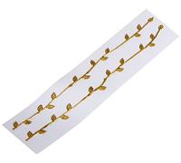 Rayher 3109806 Galon en Cire, lot de 2, pour Décoration de Bougies, 21 cm, or