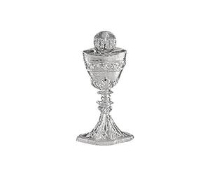 Rayher 3119922 Cire Motif ¯: calice + hostie, 4,5 cm, sous blister. 1, Si, Silber