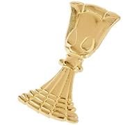 Rayher 3120006 Cire Motif ¯: Calice + Hostie, 6 cm, sous Blister. 1, Or