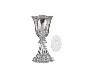 Rayher 3120022 Cire Motif ¯: calice + hostie, 6 cm sous blister. 1, Silb, Argenté
