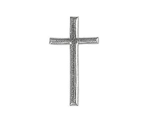 Rayher 3120922 Motif de Cire : Croix 4 cm, p. Décoration de Bougies, sb, Argenté
