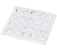 Rayher 31484606 cire chiffres 0 9 mm 20 feuilles (argent)