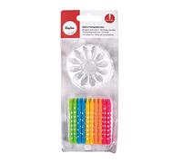 RAYHER 31598999 Bougies d'Anniversaire avec Support de Fixation - Multicolore