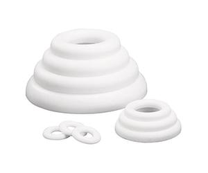 Rayher 3307200 Anneaux Plats en polystyrène Ø 20 cm