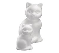 Rayher 3320200 chat en polystyrène, 23 cm