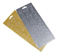 Rayher 3357222 klebem otiv 25, archet 10 x 24,5 cm, argent