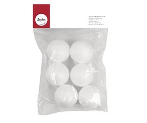 Rayher 3371200 Lot de 4 Boules en polystyrène 5 cm