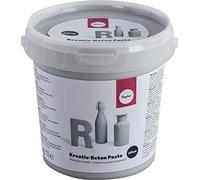 Rayher 34328000 Béton créatif, en pâte, gris, 1 sceau, 1,4Kg, effet béton pour surfaces diverses, arts créatifs