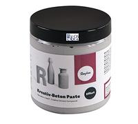 Rayher 34329000 Béton créatif, en pâte, gris, 1 pot, 250ml, effet béton pour surfaces diverses, arts créatifs