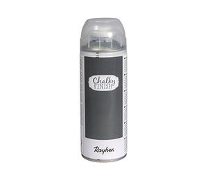 Rayher 34371572 Peinture effet craie « Chalky Finish » aérosol, gris anthracite ultra mat, 1 pce., 400ml, sol. aqueuse, surfaces multiples, arts créatifs, meubles, vintage