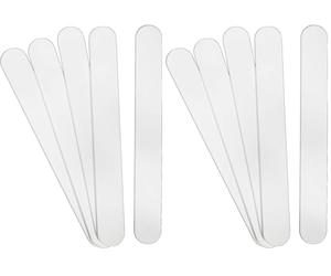 Rayher 34460102 Spatule, plastique, blanc, 5 pces., 14,8X1,8cm, réutilisable, usages multiples, bricolage, art créatif (Lot de 2)