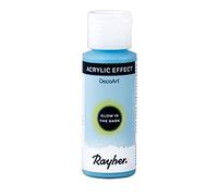 Peinture acrylique fluo phosphorescente 59 ml - bleu ciel Multicolore