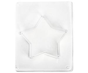 Rayher 36048000 Moule à étoile, 7 cm de diamètre, 3,5 cm de profondeur