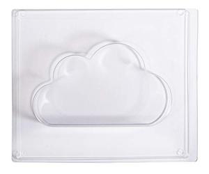 Rayher 36103000 Moule forme Nuage, plastique PET transparent, 17,6x10,2cm, profondeur 3cm, pour béton créatif, poudre de coulée Raysin, cire, savon, 1 pièce, réutilisable