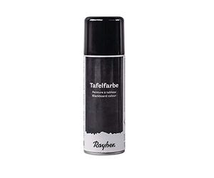 Rayher 38218576 Peinture à tableau Spray, 200 ml, noir