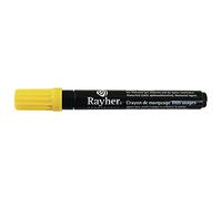 Rayher 3824920 Tout Marqueur, Pointe Ogive 2 4 mm, avec Valve, Jaune