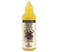 RAYHER - 38700102 - Peinture de fenêtre Easy Paint, Flacon 80 ml Citron