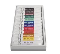 Rayher 38918000 set d'artiste peinture à lhuile kit de peinture 12 couleurs 2,6 cm x 1,05 cm x 0,21 cm matériel de peinture idéal pour les activités darts créatifs