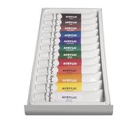 Rayher – Kit d'artiste de peintures acryliques, 12 couleurs x 12 ml