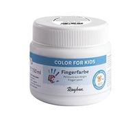 Rayher 38959102 Peinture aux Doigts, Blanc, Boîte 150ml