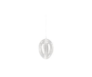 Rayher 3904537 Plastique oe uf, 2 Pièces, 8 cm, Cristal