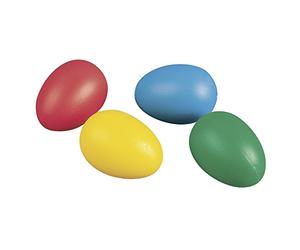 Rayher 3906049 Lot de 10 œufs en Plastique 6 cm 4 Couleurs Assorties