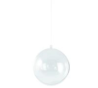 Rayher 3909737 Boule en Plastique, 2 Pièces, 14 cm à Weber, Transparent