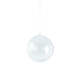 Rayher 3911437 Lot de 2 Boules en Plastique Cristal 4 cm