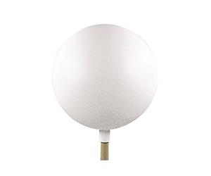 Rayher 3913200 Boules en Plastique avec Manche Ø 140 mm, Blanc