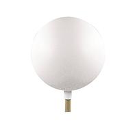 Rayher 3913200 Boules en Plastique avec Manche Ø 140 mm, Blanc