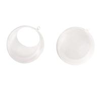 Rayher 39476800 Lot de 2 Boules en Plastique Ø 10 cm avec découpe Ø 6 cm
