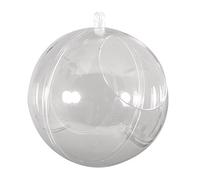 Rayher 39476800 Lot de 2 Boules en Plastique Ø 10 cm avec découpe Ø 6 cm