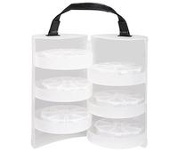 Rayher 39499000 boite de rangement ronde, avec poignées, plastique transparent, 23 cm