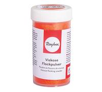 RAYHER 39584210 Poudre de flocons de viscose 75 ml, avec saupoudreur, orange