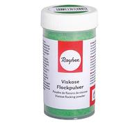 RAYHER 39584422 Poudre de flocons de viscose 75 ml, avec saupoudreur, vert gazon