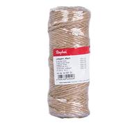 Rayher 4200131 fil de jute, corde jute 3 plis, bobine de 50m Ø 3,5mm, naturel
