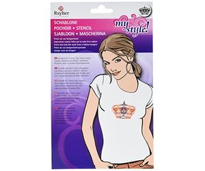 Rayher 4502100 couronne DIN A5 1 pochoir avec racloir en sous blister.