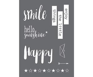 Rayher 45097000 Pochoir Smile A4