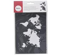Rayher 45100000 Pochoir World Map A5