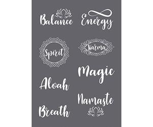 Rayher 45137000 pochoir sérigraphie Spirit A5, pochoir adhésif + spatule, gris