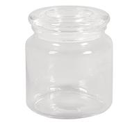 Rayher 46047000 Bocal en verre avec couvercle en verre 10 cm Ø 11 cm 580 ml