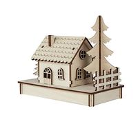 Rayher Kit en bois Petite maison 30 pièces FSC 100% Naturel