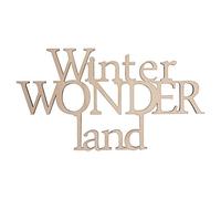 Rayher 46311000 lettres en bois, décoration de noël, d’hiver, FSC 100%, nature