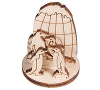 Rayher 46339000 Pièces en bois Pingouins - ø 03,2 cm, FSC 100% - Naturel