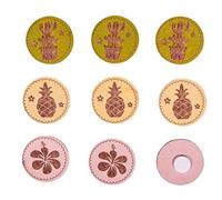 Rayher 46396000 Miniatures en bois Tropical, 3cm ø