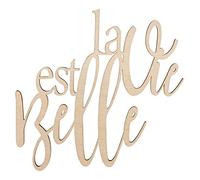 Rayher 46417505 Ecriture bois "La vie es belle" FSC100%