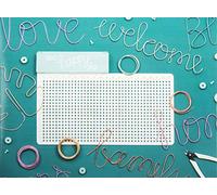 Rayher 50113000 Big Happy Jig, plaque/Gabarit perforé et quadrillé pour plier les fils métalliques, artisanat, assortiment 59 pièces, mise en forme précise pour bijoux et ornements décoratifs divers de grande taille