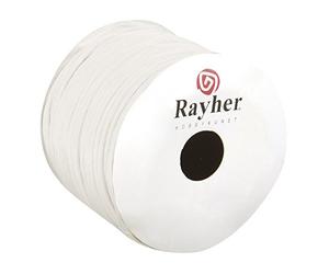 Rayher 5116002 Papier cordon, avec fil, 2 mm, Rouleau de 25 m, weiß